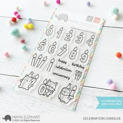 Mama Elephant Clear Stamps - Celebration Candles